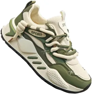 Trendy Platform Sneakers for Men, Soft Sole Comfy Jogging Shoes for All Seasons Plus Size
