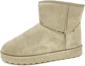 TruFox Womens Winter Boots Classic Faux Fur Lined Slip On Ankle Boots