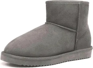 TruFox Womens Winter Boots Classic Faux Fur Lined Slip On Ankle Boots