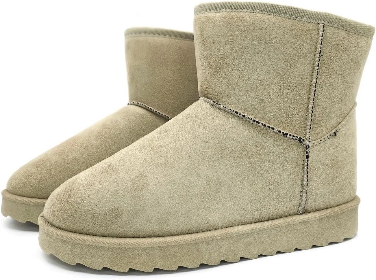 TruFox Womens Winter Boots Classic Faux Fur Lined Slip On Ankle Boots