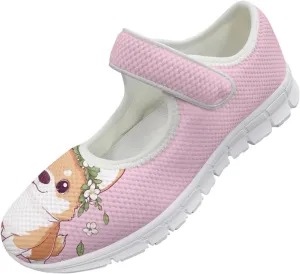 UNICEU Women's Mesh Flat Shoes Casual Low Top Mary Jane Shoes Dressy Shoes Anti Slip Breathable Athletic Shoes Comfortable Footwear