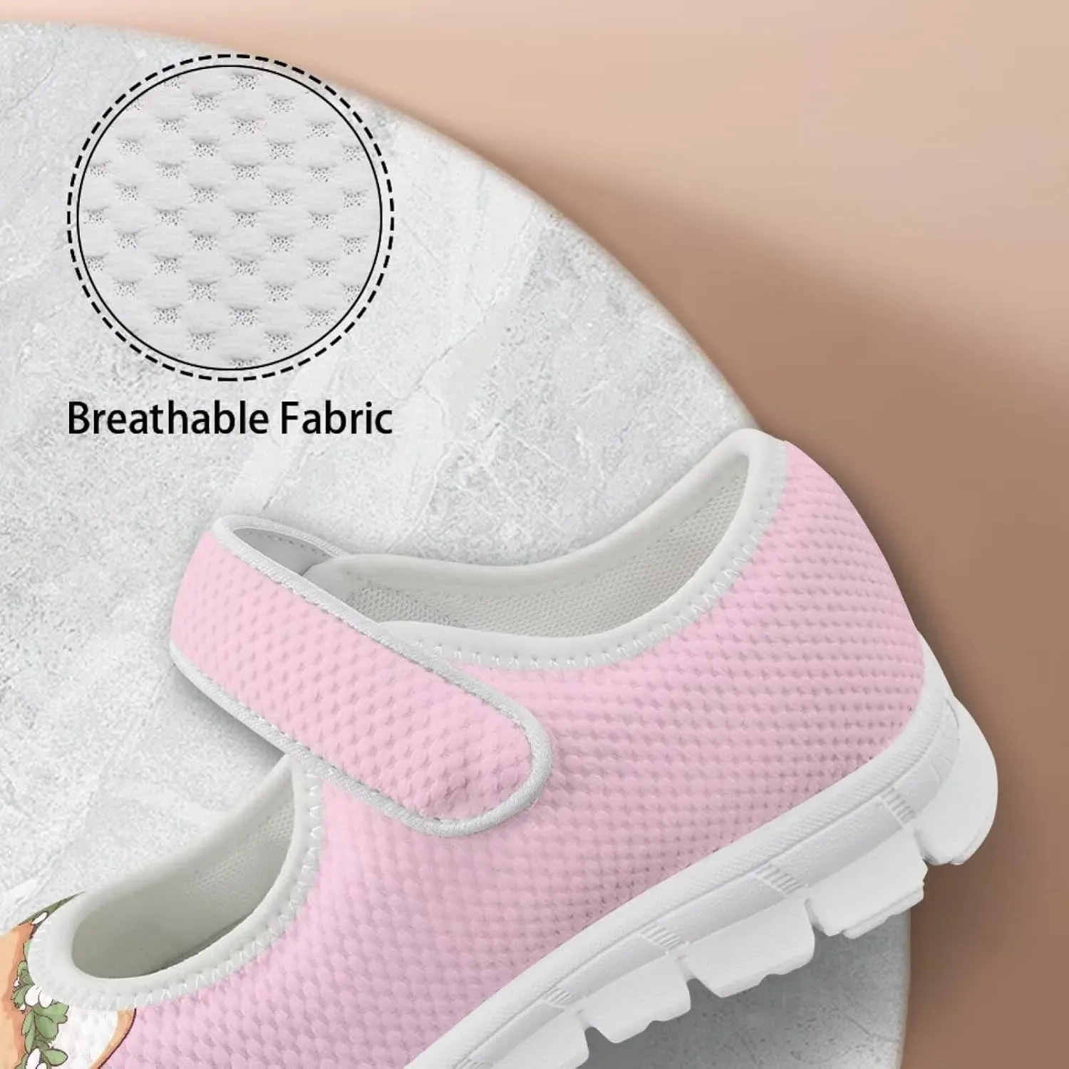 UNICEU Women's Mesh Flat Shoes Casual Low Top Mary Jane Shoes Dressy Shoes Anti Slip Breathable Athletic Shoes Comfortable Footwear