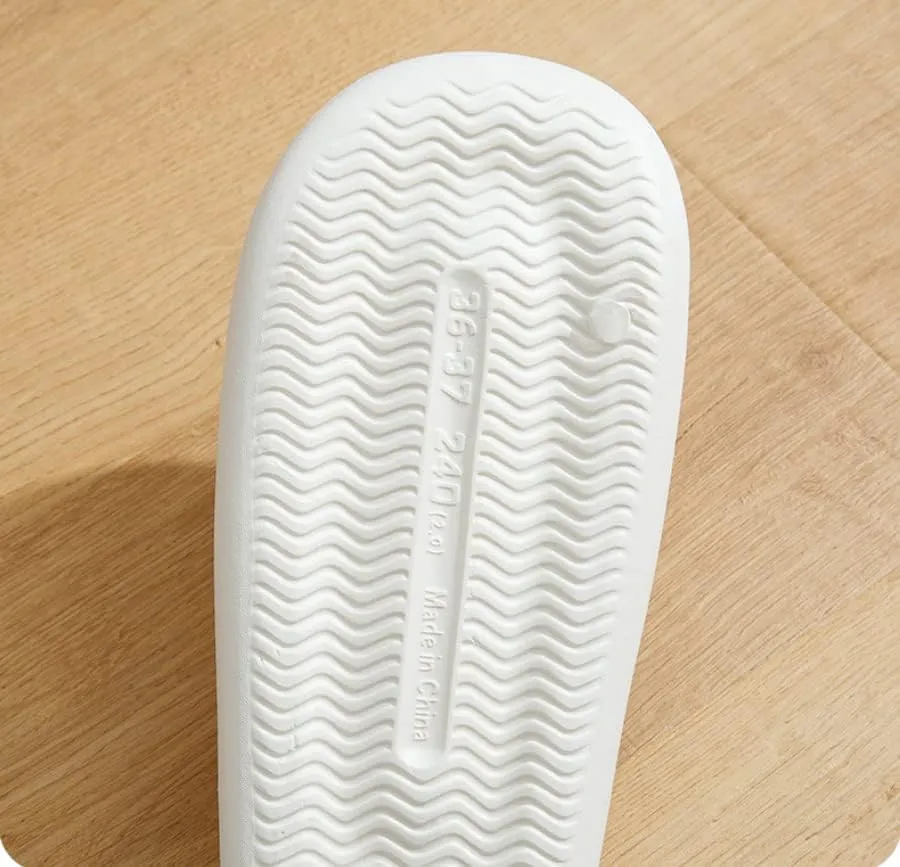 Unisex Adult Cute Cloud Slides for Women Men Pillow Slippers Non-Slip Bathroom Shower Sandals Soft Thick Sole Indoor and Outdoor Slides