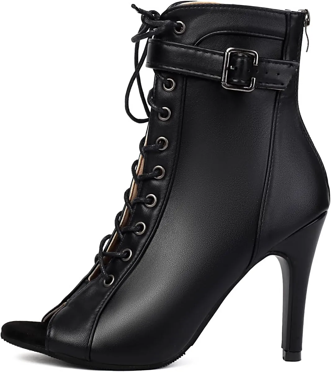 UTIKLIOU Women's Peep Toe Stilettos High Heel Sandals Lace Up Summer Boots Buckle Strap Dance Party Sexy Pump Shoes Open toe Gladiator Sandals