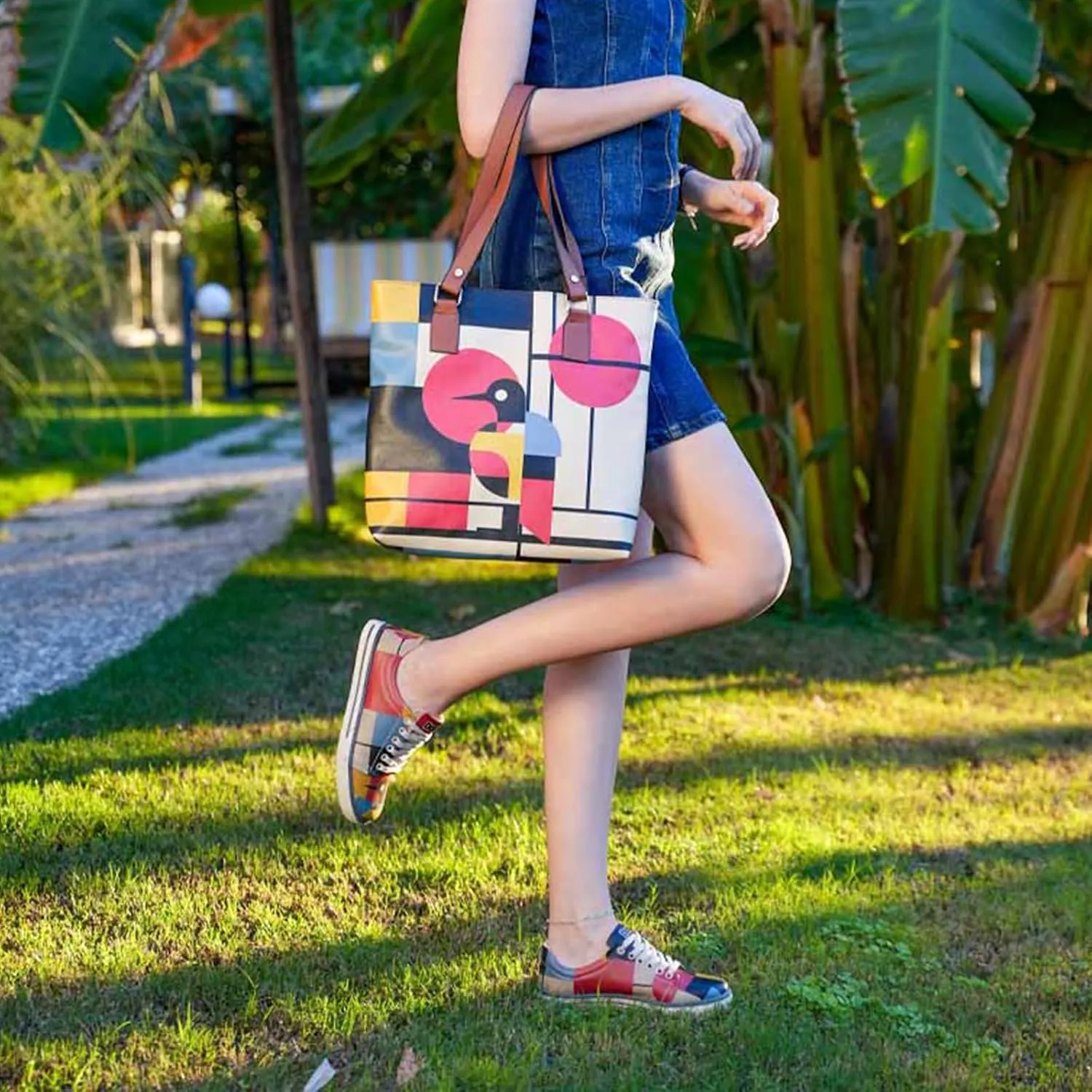 Vegan Leather Sneakers for Women - Handmade and Unique Design Fashion Sneakers for Women