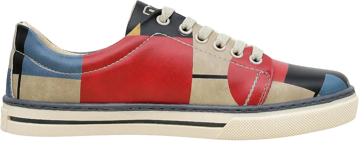 Vegan Leather Sneakers for Women - Handmade and Unique Design Fashion Sneakers for Women