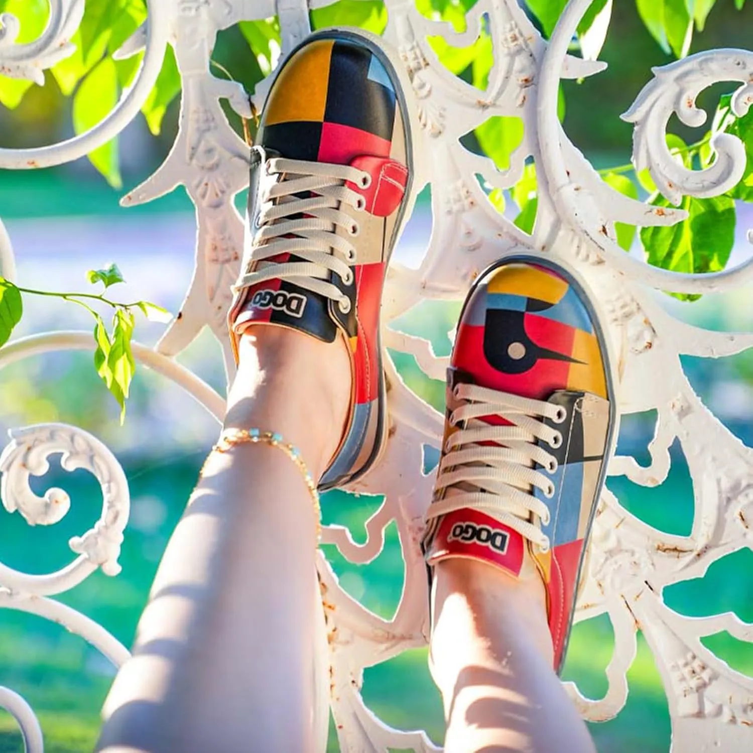 Vegan Leather Sneakers for Women - Handmade and Unique Design Fashion Sneakers for Women