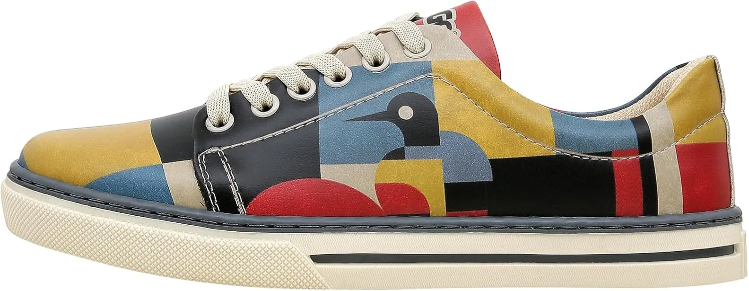 Vegan Leather Sneakers for Women - Handmade and Unique Design Fashion Sneakers for Women