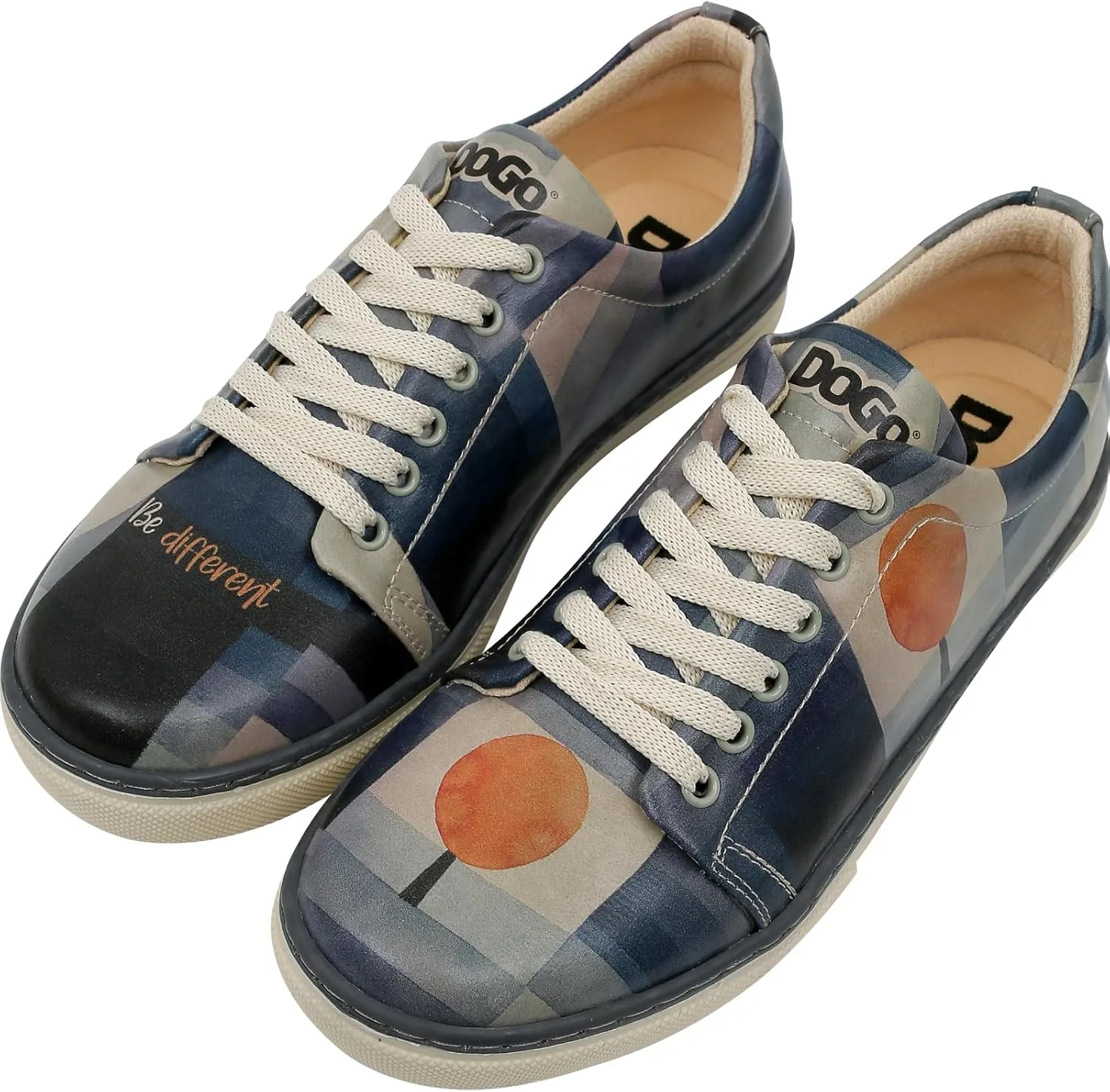 Vegan Leather Sneakers for Women - Handmade and Unique Design Fashion Sneakers for Women