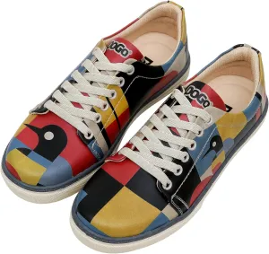 Vegan Leather Sneakers for Women - Handmade and Unique Design Fashion Sneakers for Women
