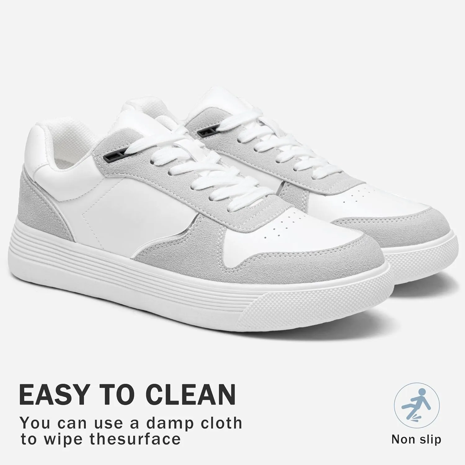 Vepose Women's Fashion Sneakers, Lace up Casual Sneakers with Arch Support, 8001 - Tennis Walking Dress Shoes for Lady