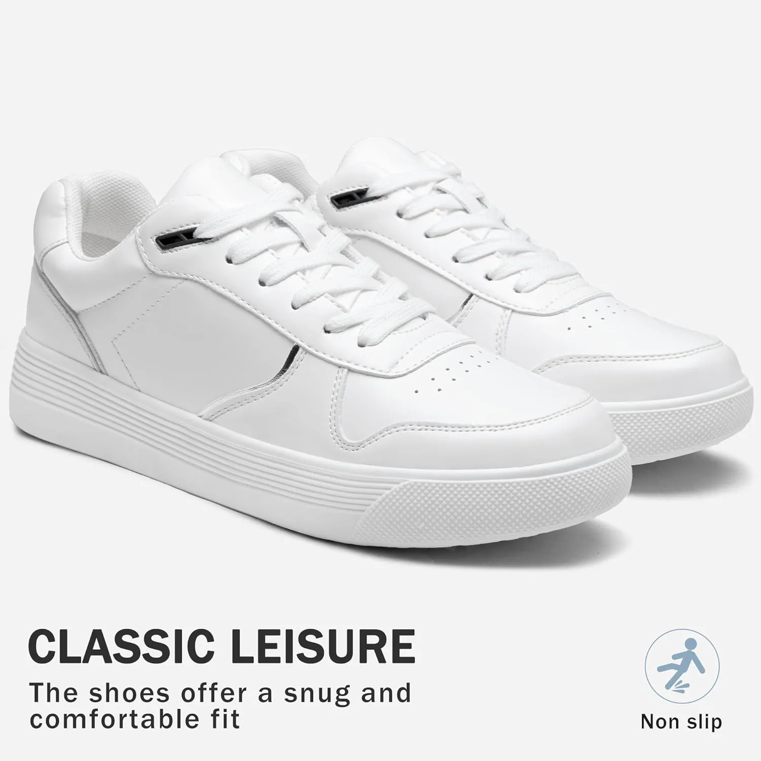 Vepose Women's Fashion Sneakers, Lace up Casual Sneakers with Arch Support, 8001 - Tennis Walking Dress Shoes for Lady