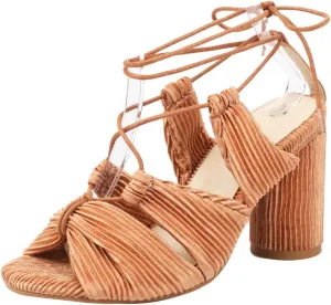 Vintage Strappy Velvet Lace Up Open Toe Sandals with Block Heel High Heel Sandals for Any Occasion