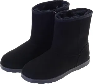 Vonair Girls Warm Winter Snow Boots for Little/Big Kids Fuzzy Faux Fur Lining Bootie Shoes with Zipper