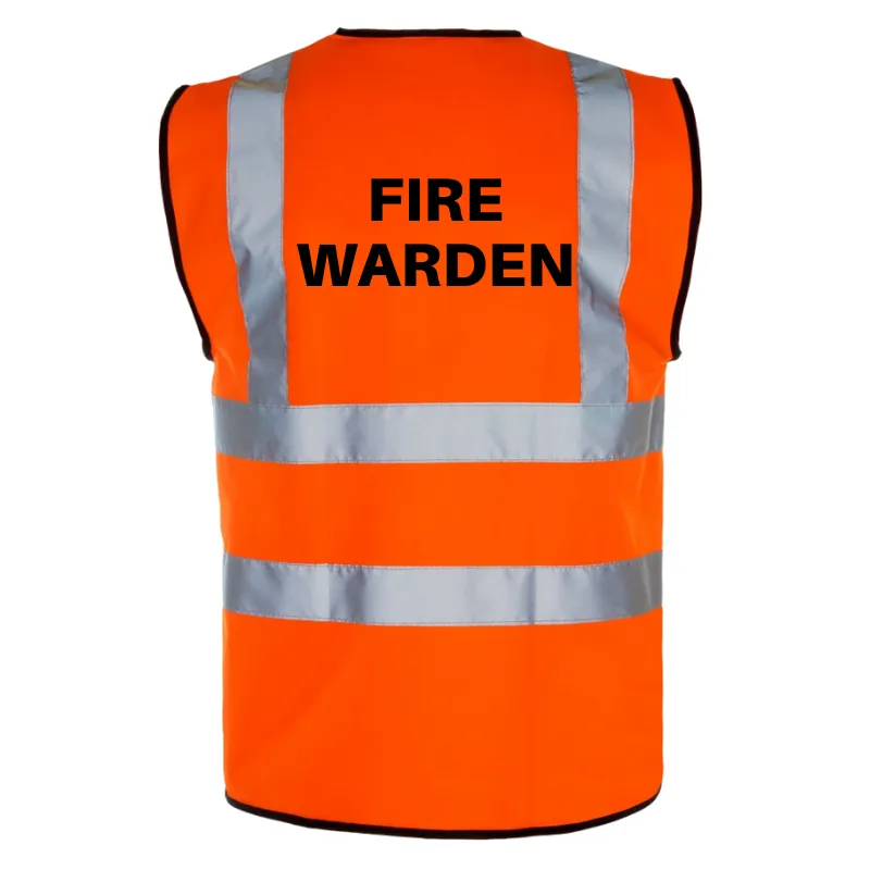 Waistcoat Hi-Viz Printed Value for money - FIRE Exclusive choices WARDEN