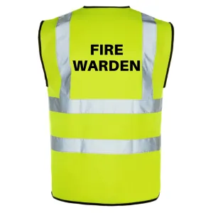 Waistcoat Hi-Viz Printed Value for money - FIRE Exclusive choices WARDEN