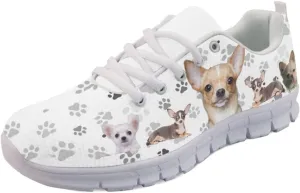 Wanyint Rainbow Stripes Print Women Tennis Sneakers Lace-up Walking Training Shoes Non Slip Sports Footwear