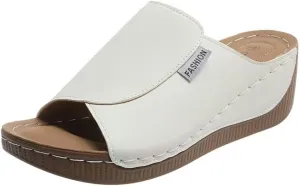 Wedge Sandals for Women Arch Support Platform Slides 2025 Slip on Casual Open Toe Wide Band Walking Shoe