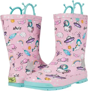 Western Chief Girl's Space Party Rain Boots (Toddler/Little Big Kid)