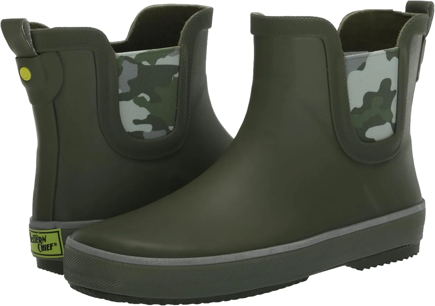 Western Chief Kids Element Chelsea Kid Friendly, Lightweight, Waterproof Rain Boot with Cozy Lining - Perfect Outdoor Boots for Boys and Girls