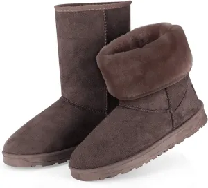 Winter Boots for Women Classic Waterproof Snow Boots Warm Mid-Calf Fur Boot