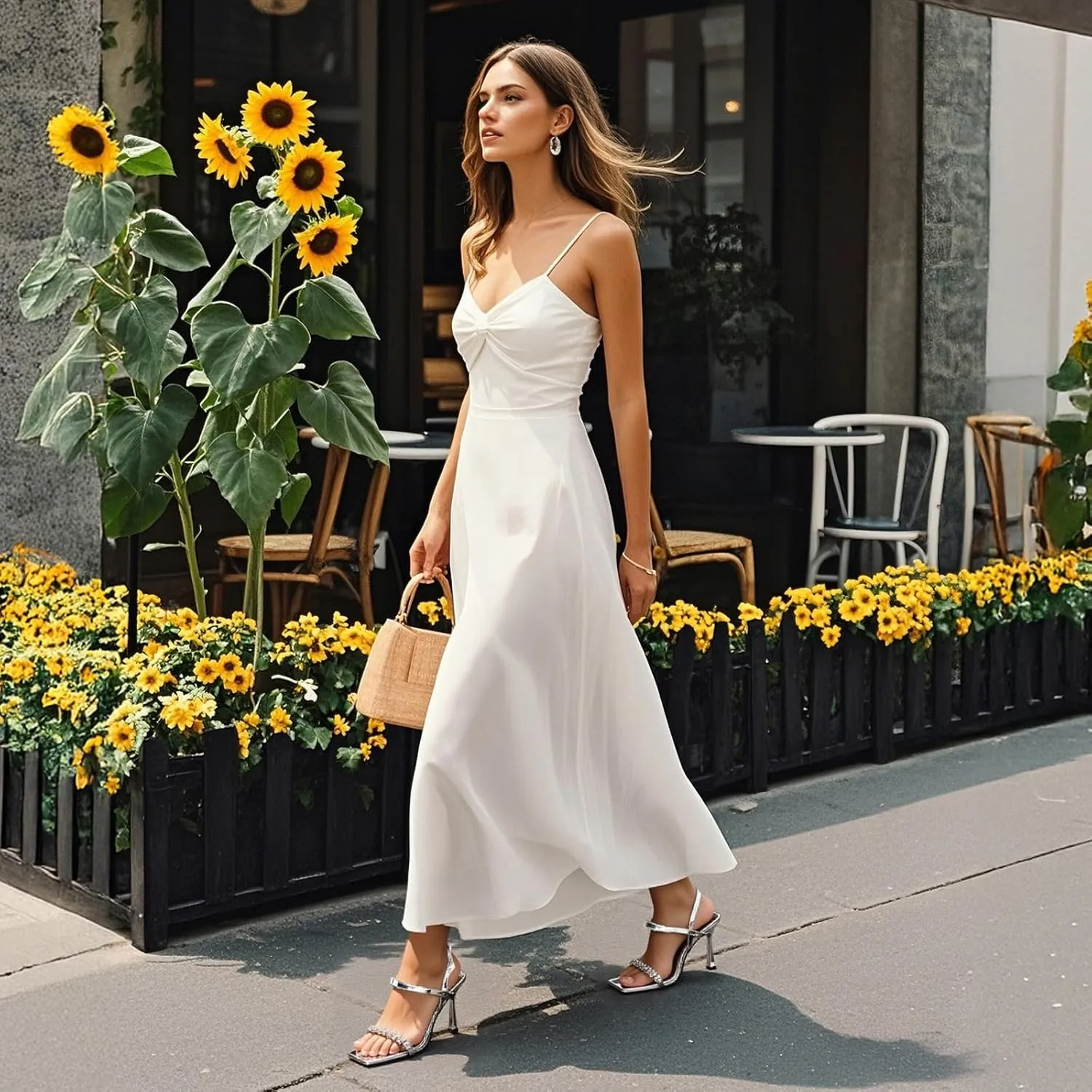 Women Black Heels with Square Open Toe Rhinestone Strappy Sandals Ankle Strap High Heeled Summer Shoes for Dressy Wedding Comfortable Pumps