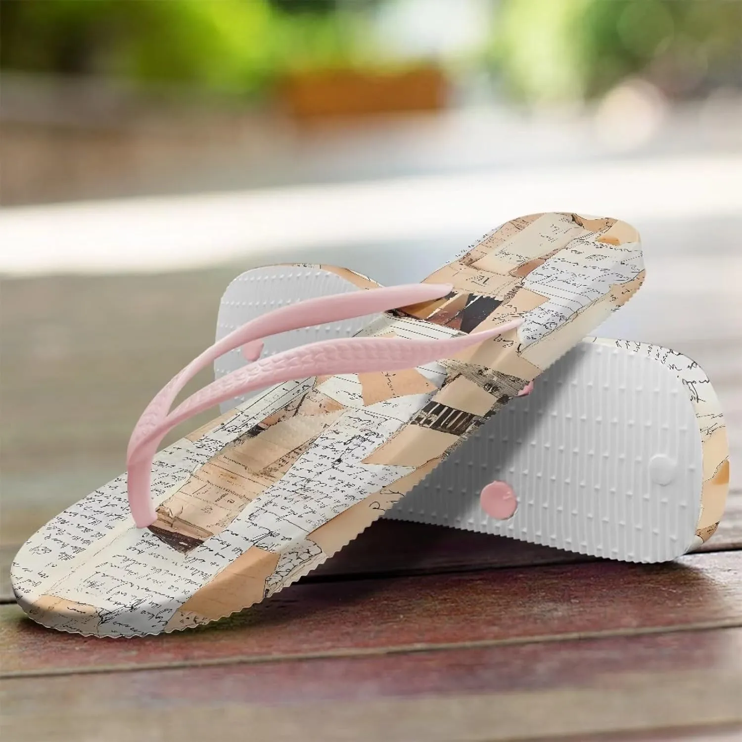 Women Flip Flops Comfortable and Lightweight Summer Walking Sandals for Home Leisure Fitness Yoga EVA Non-Slip Sole Pink Size 5-9