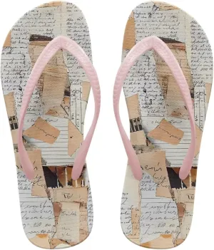 Women Flip Flops Comfortable and Lightweight Summer Walking Sandals for Home Leisure Fitness Yoga EVA Non-Slip Sole Pink Size 5-9