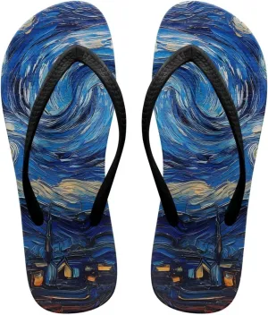 Women Flip Flops Wide Width Flip Flops Non Slip Shower Flat Flop Soft Cushioning Soles Summer Beach Pool Vacation Sandals Black Size 5-9