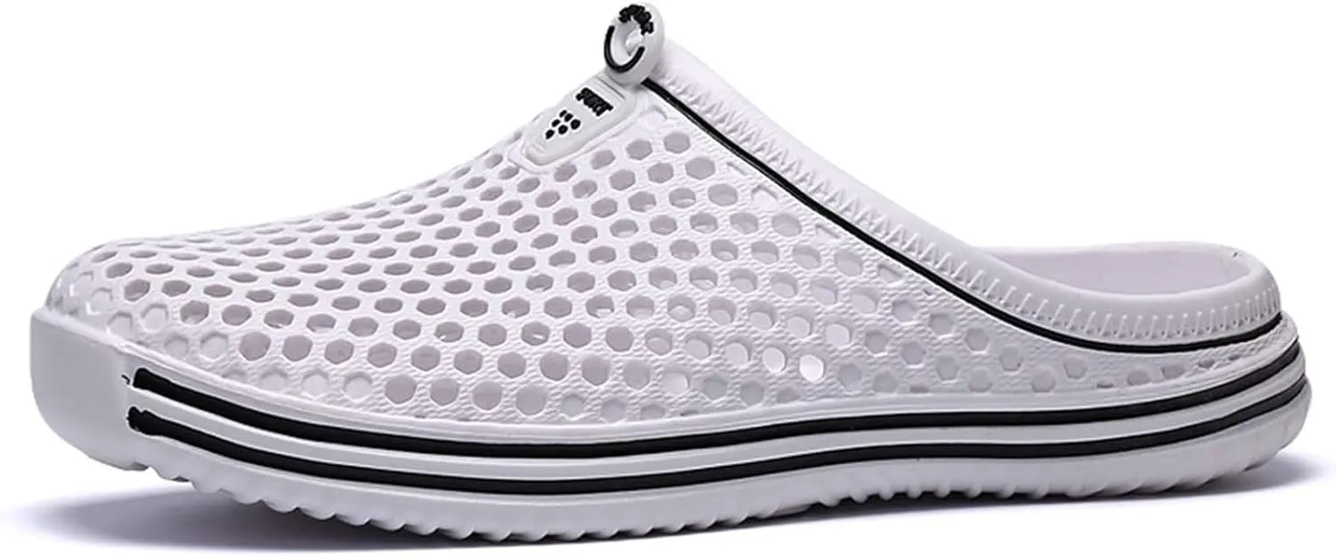 Women Garden Clogs Shoes Unisex Mesh Breathable Slippers Lightweight Summer Beach Sandals Walking Shoes