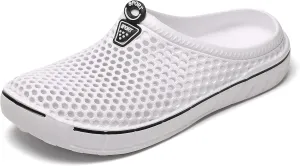 Women Garden Clogs Shoes Unisex Mesh Breathable Slippers Lightweight Summer Beach Sandals Walking Shoes