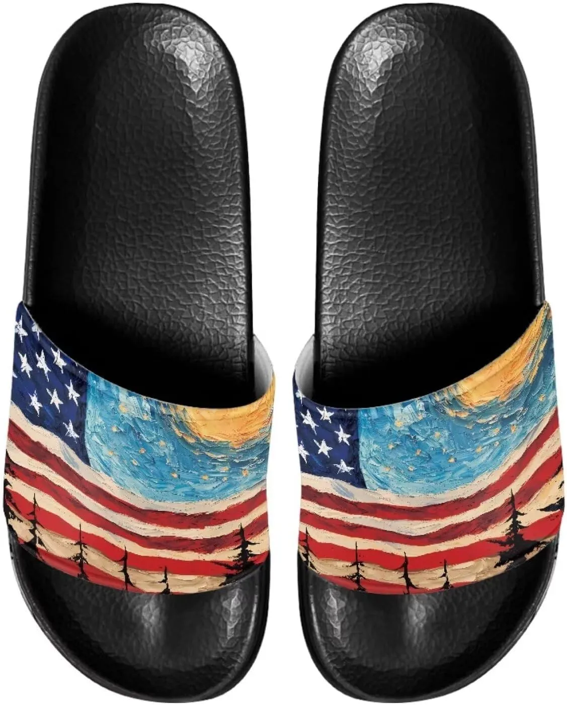 Women Ladies Casual Slides Sandals Summer Holiday Beach Non Skid Slippers Open Toe Shoes
