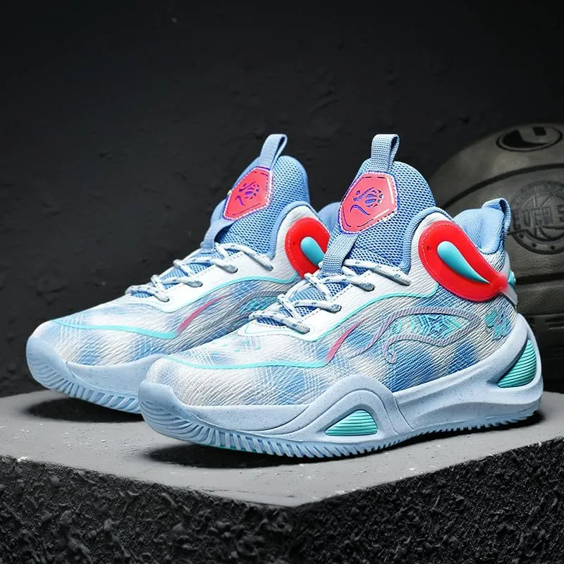 Women Mens Basketball Shoes Fashion Athletic Sneakers Unisex Outdoor Sport Shoes High Top Anti Slip and Wear-Resistant Basketball Shoes