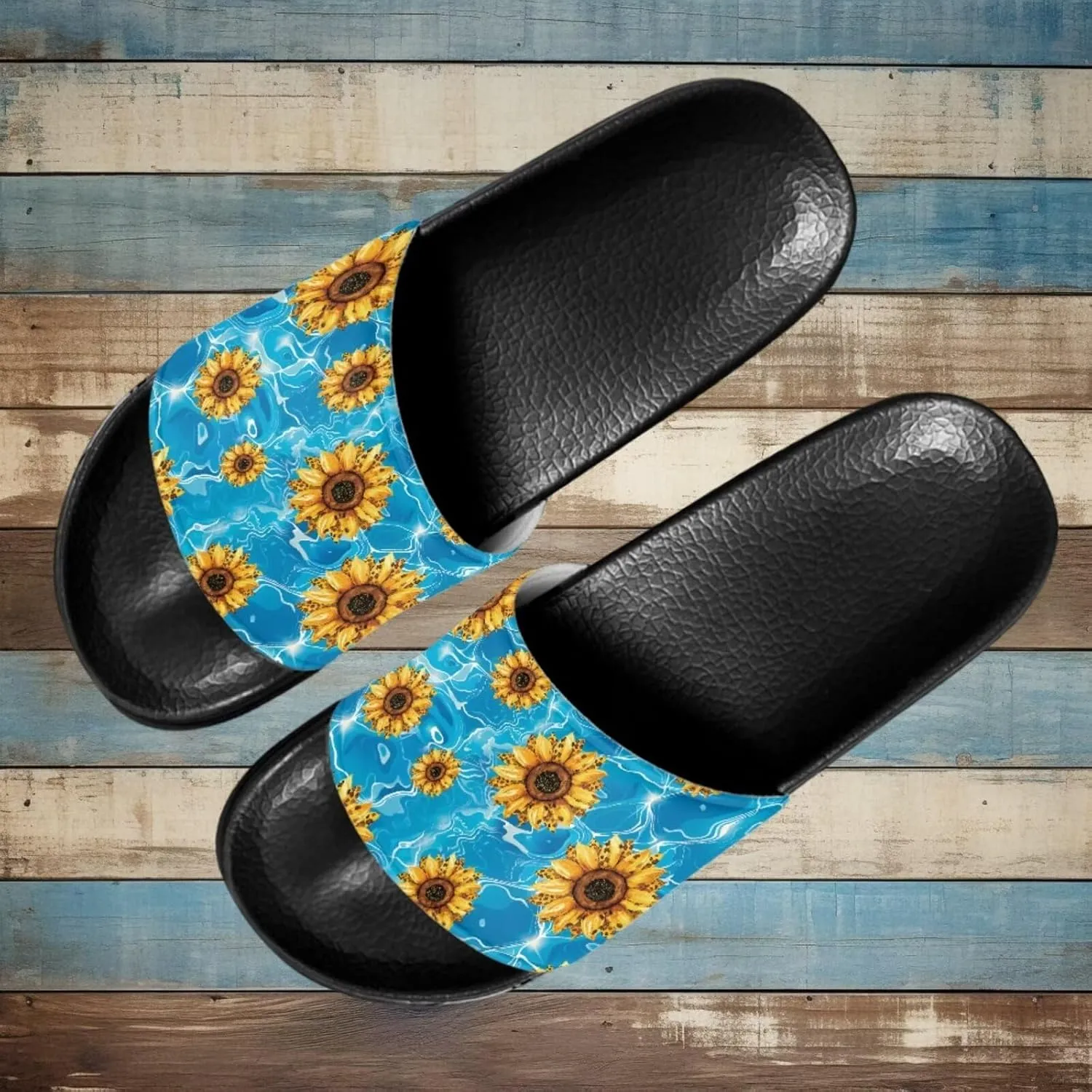Women Slippers Slide Sandals Non-Slip Open Toe Sandal for Home Beach Casual Footwear