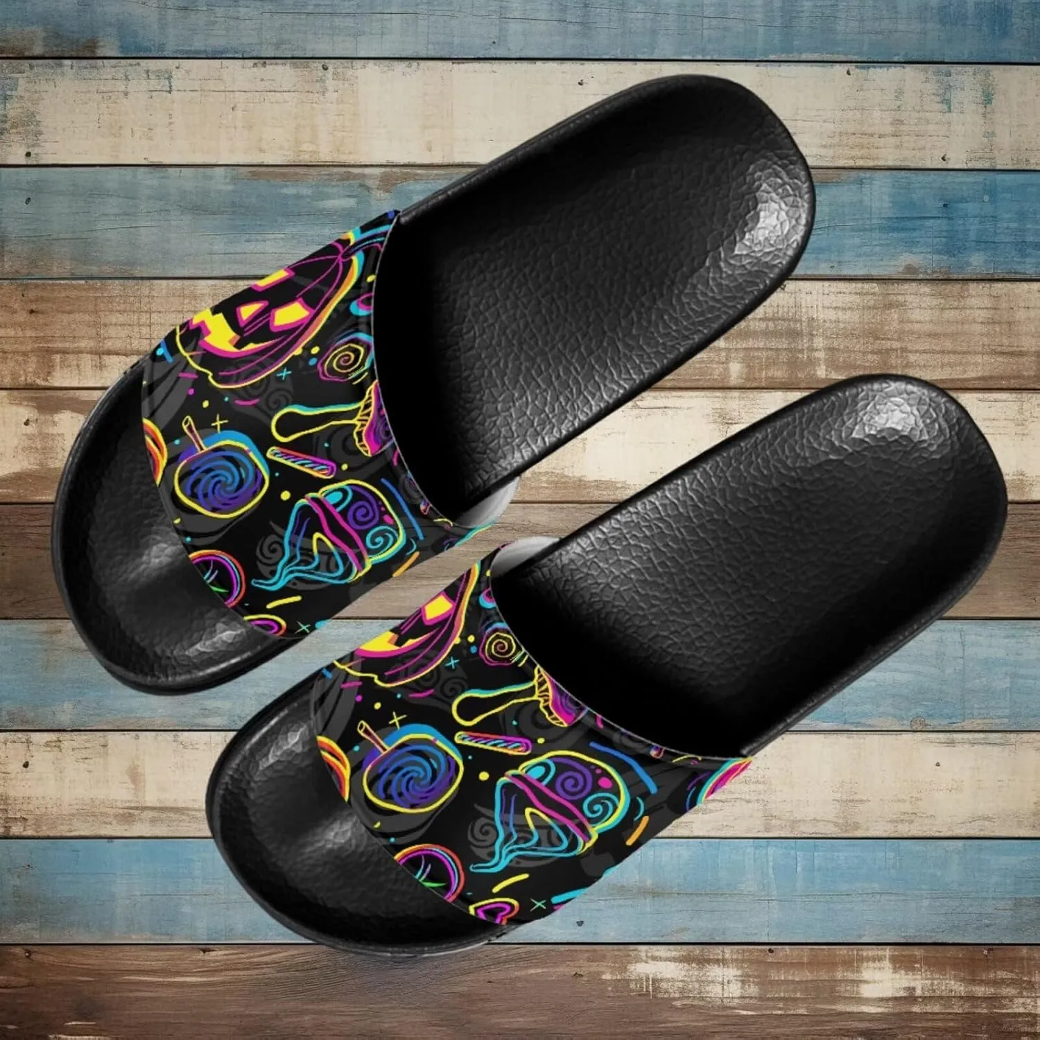 Women Slippers Slide Sandals Non-Slip Open Toe Sandal for Home Beach Casual Footwear