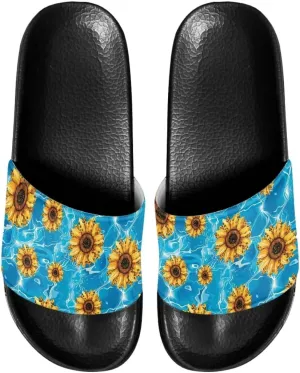 Women Slippers Slide Sandals Non-Slip Open Toe Sandal for Home Beach Casual Footwear