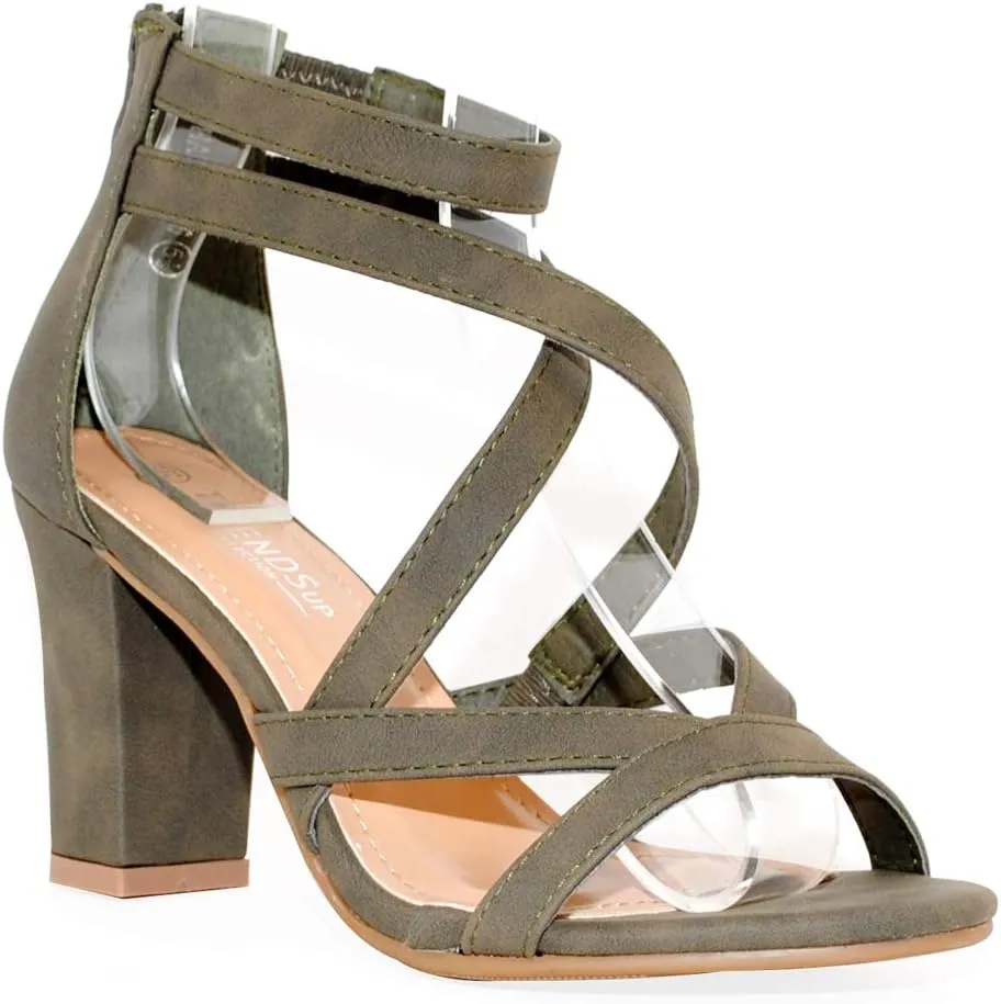 Women's Chunky Heel Ankle Strap Sandals