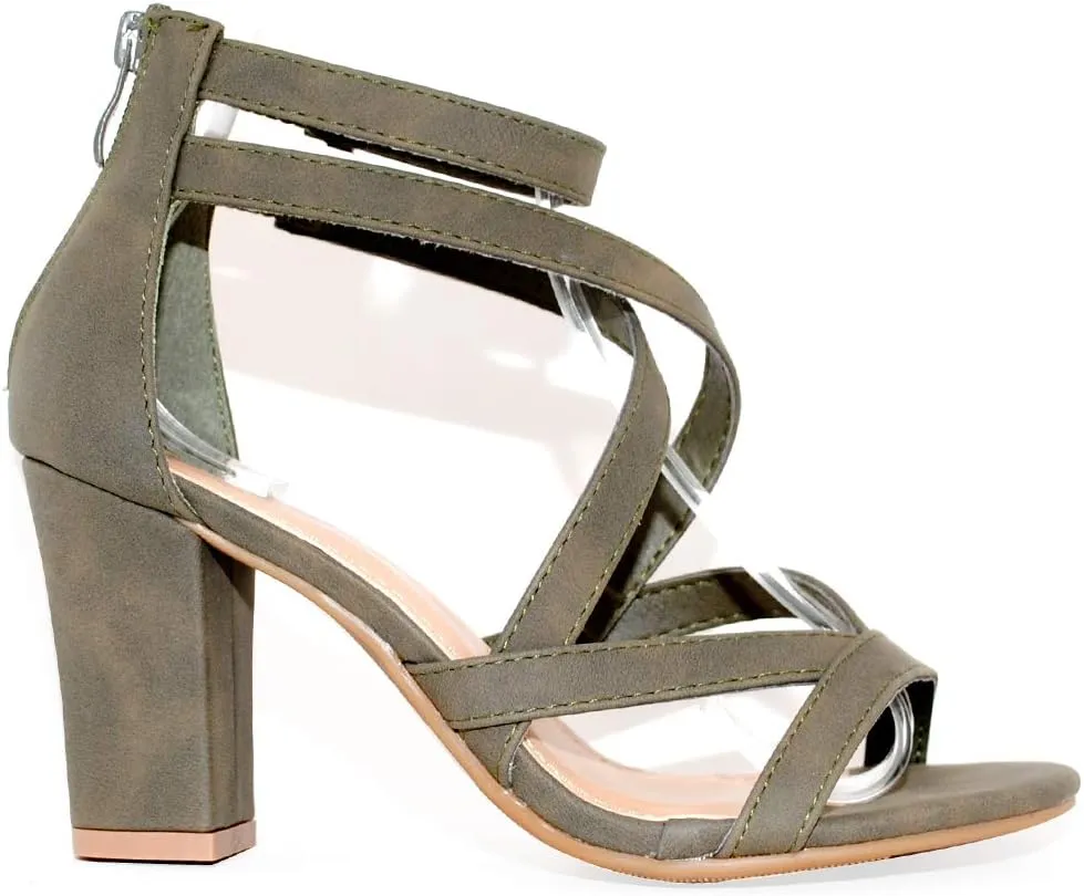 Women's Chunky Heel Ankle Strap Sandals