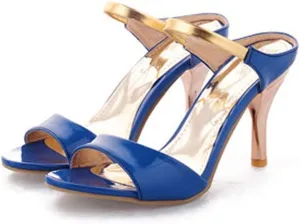Women's Fashion Slide Sandals Stiletto High Heel Peep Toe Summer Shoes