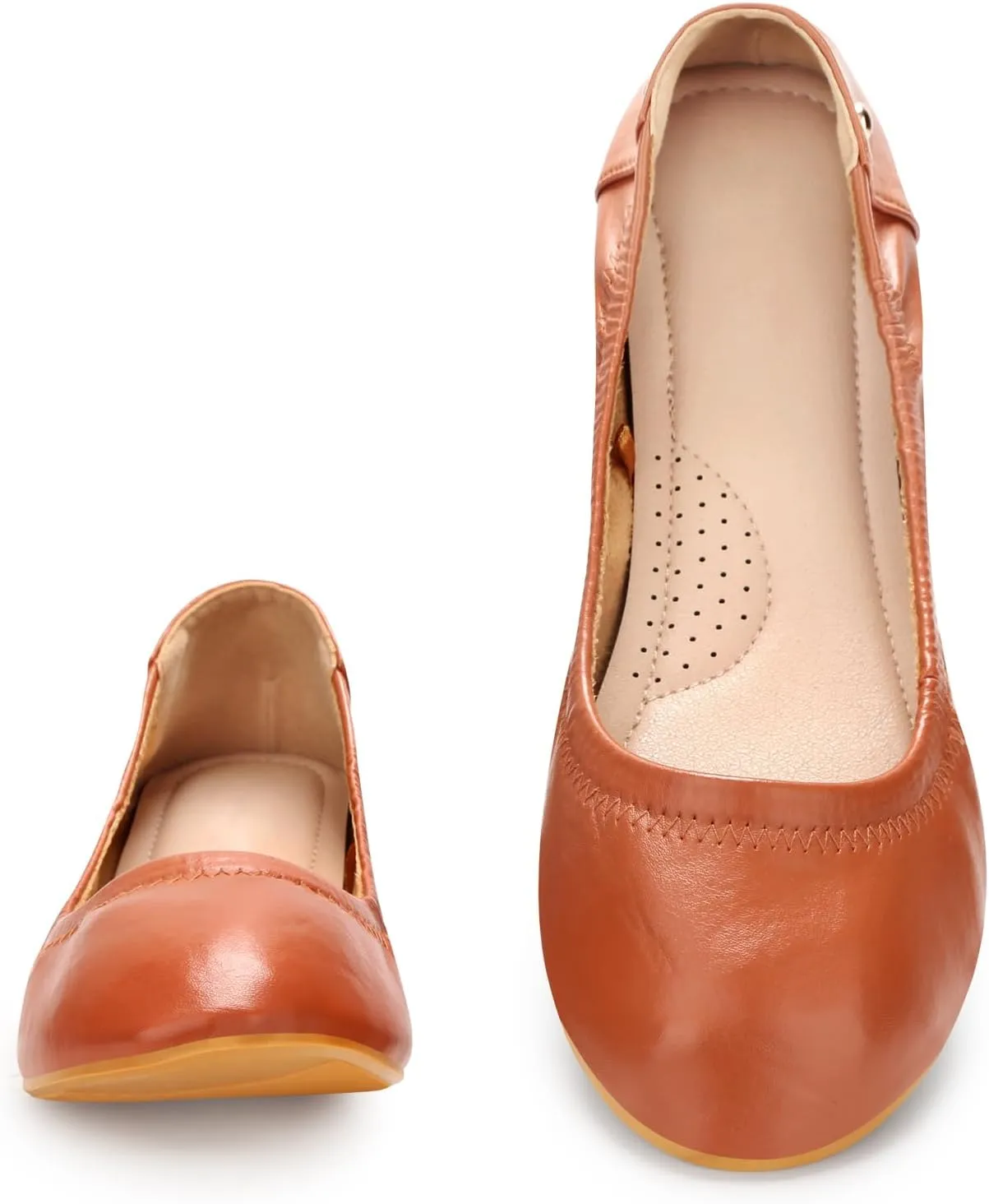 Women's Flats Foldable Ballet Flats for Women Comfortable Ballerina Flats Roll Up Flats for Wedding Party Travel