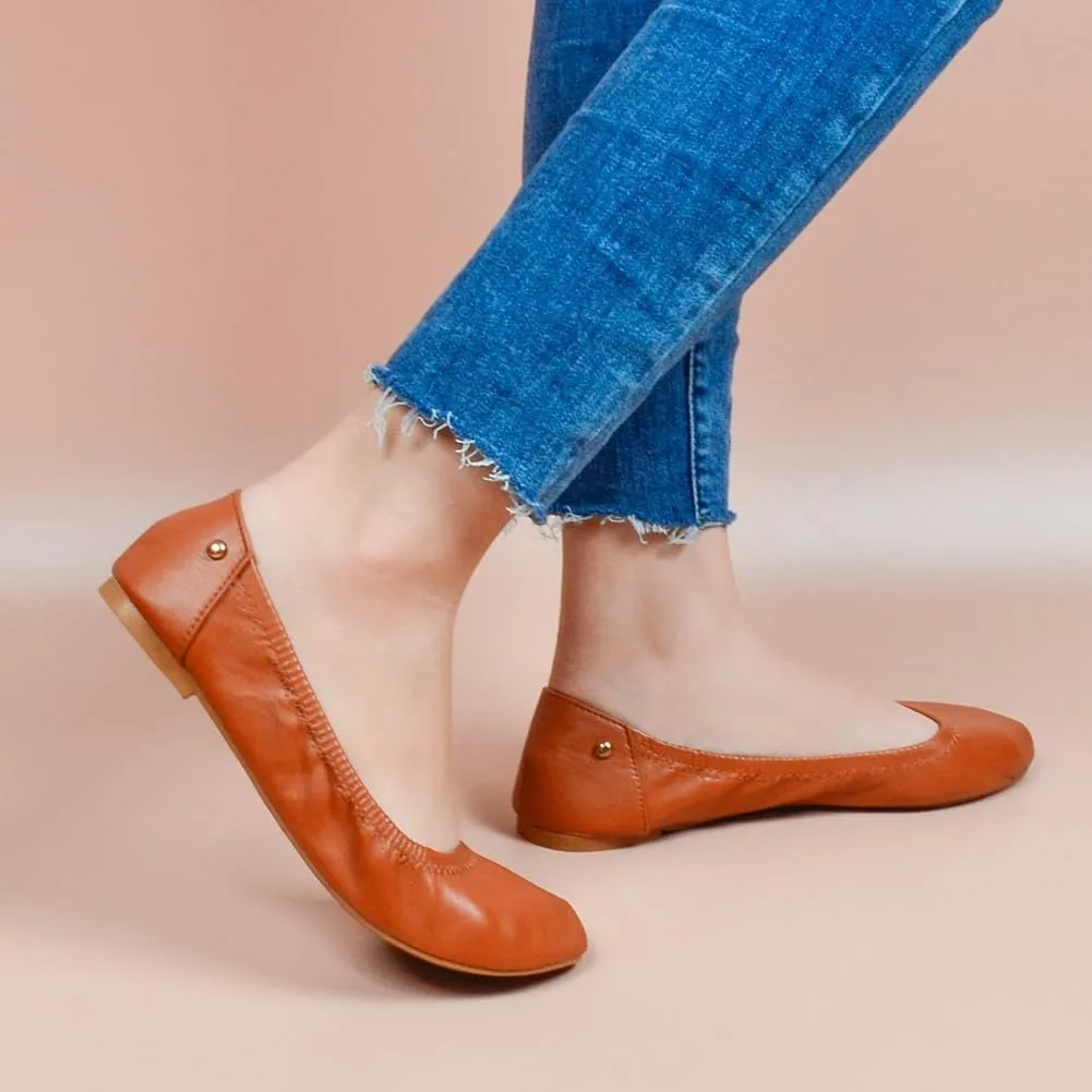 Women's Flats Foldable Ballet Flats for Women Comfortable Ballerina Flats Roll Up Flats for Wedding Party Travel
