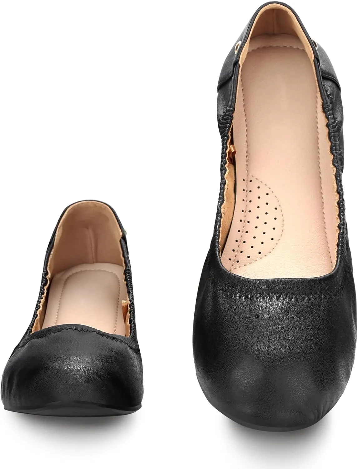 Women's Flats Foldable Ballet Flats for Women Comfortable Ballerina Flats Roll Up Flats for Wedding Party Travel