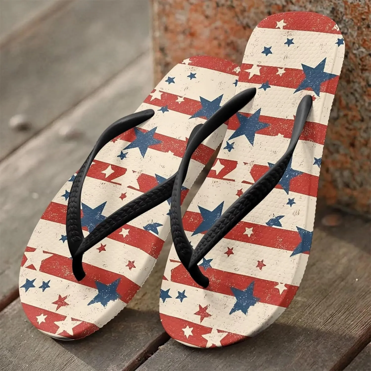 Women'S Flip Flops Comfortable Beach Walking Slippers Bathroom Shower Sandals Can be Worn Indoors and Outdoors With Cushioning Sole Black Size 5-9