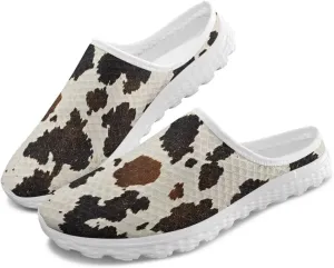 Women's Half Cap Toe Mesh Slippers Lightweight Breathable Lazy Slip On Shoes Fashionable Outdoor Walking Shoes