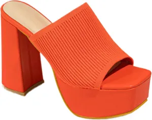Women's Knitted Suede Platform Chunky Heel Casual Sandals Comfortable Fashion Summer Sexy Open Toe Increase Height Slip On Beach Block Heel Slippers for Outdoor Indoor Party