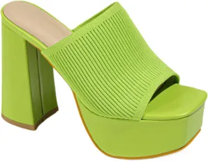 Women's Knitted Suede Platform Chunky Heel Casual Sandals Comfortable Fashion Summer Sexy Open Toe Increase Height Slip On Beach Block Heel Slippers for Outdoor Indoor Party