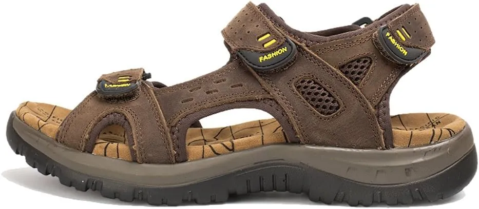 Womens Leather Ankle Strap Beach Hiking Sandals