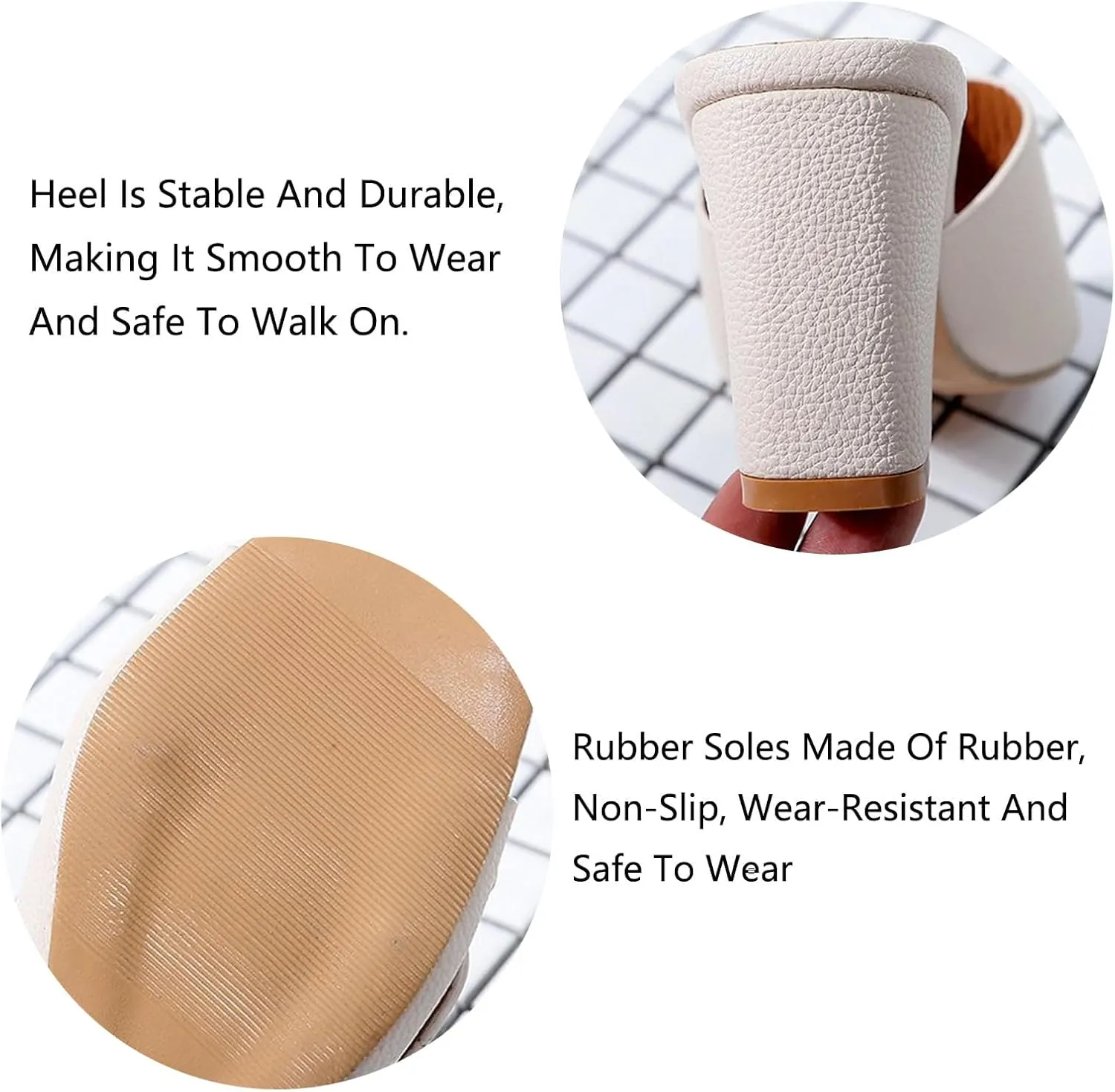 Women's Leather Buckle Decor Fish Mouth Chunky Heeled Sandals Slides Fashion Comfortable Square Open Toe Summer Slip On Dress Block Heel Dress Sandals for Outdoor Wedding Date Party
