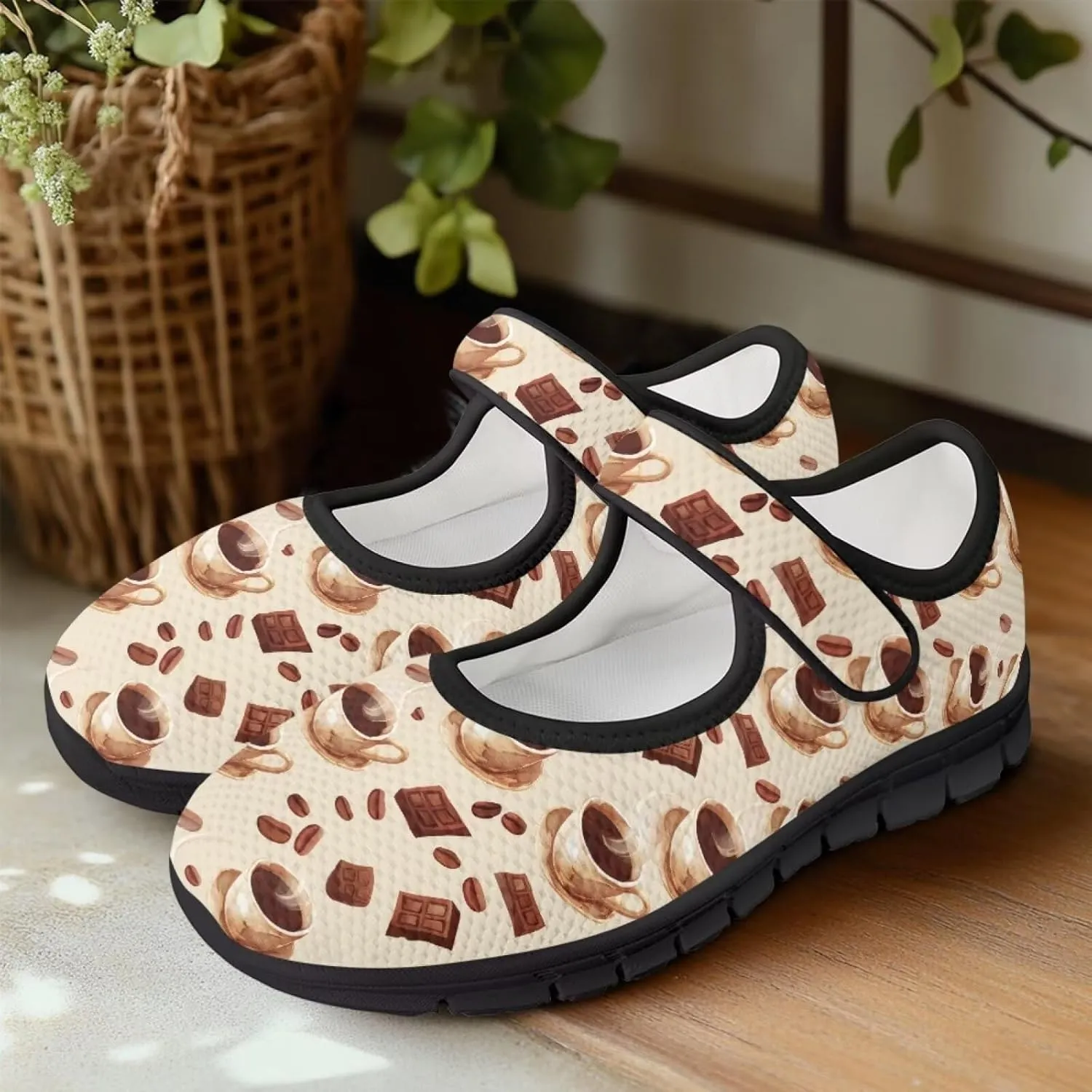 Women's Mary Jane Sneaker Shoes Lightweight Casual School Uniform Shoes Breathable