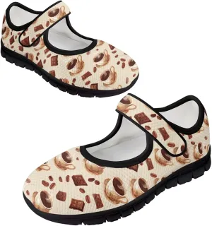 Women's Mary Jane Sneaker Shoes Lightweight Casual School Uniform Shoes Breathable